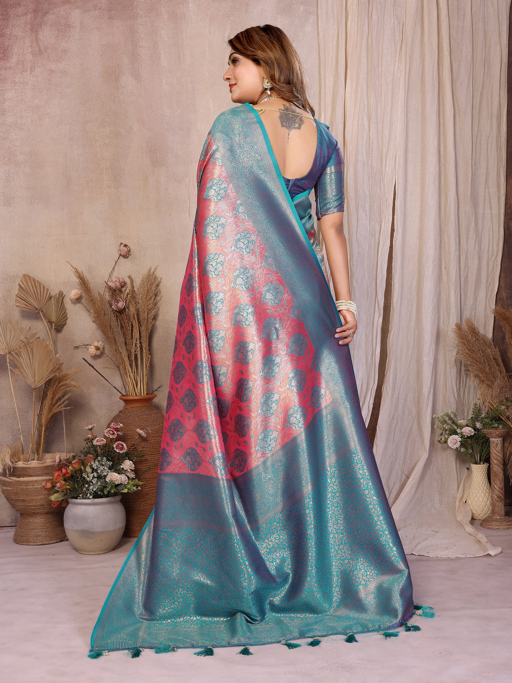 Classic Paithani Pure Banarasi Tissue Silk Saree