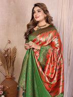 Pure Banarasi Tissue Silk Saree with Paithani Border
