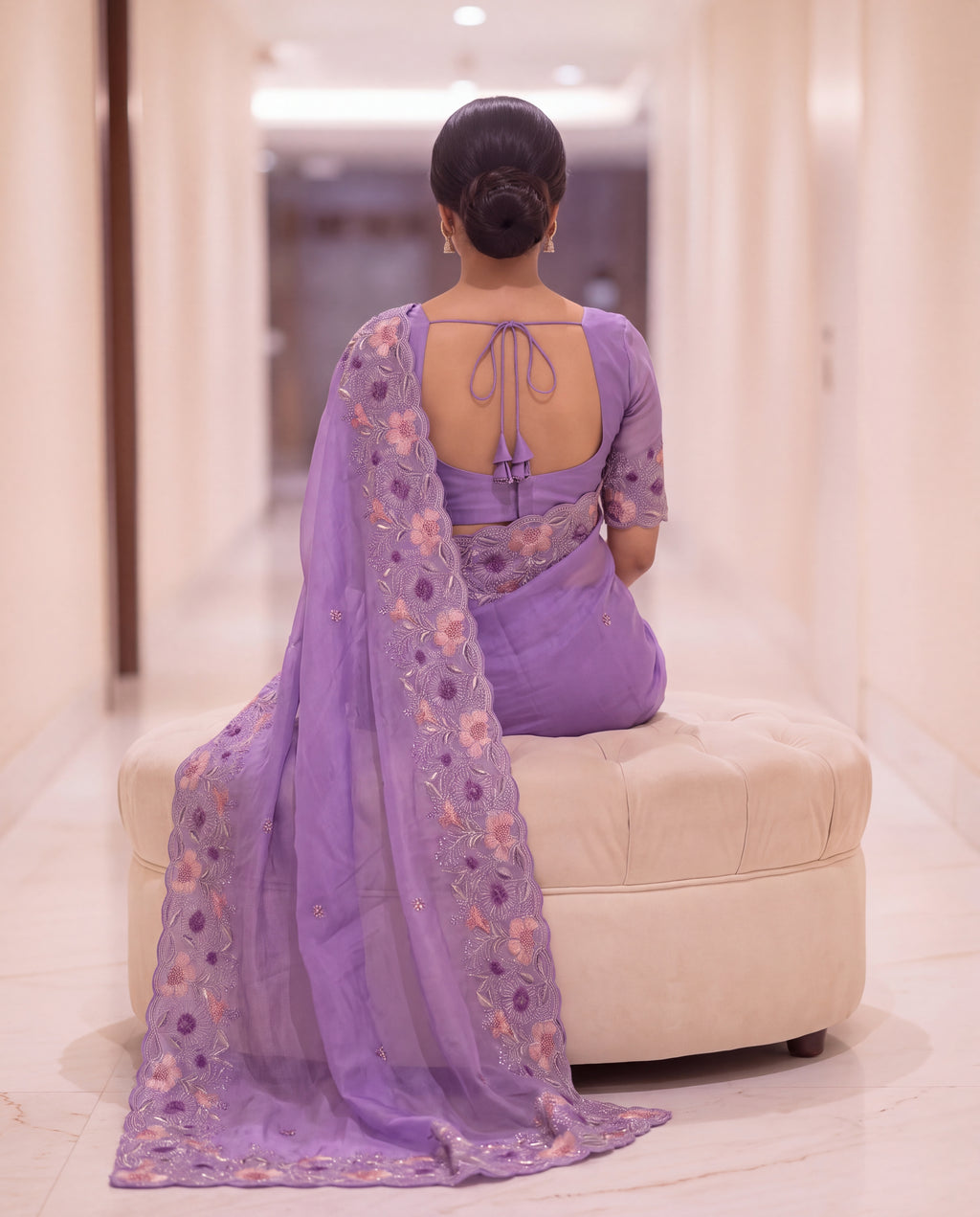 Premium Elegant Crunchy Tissue Saree