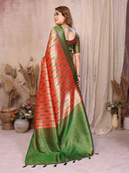 Pure Banarasi Tissue Silk Saree with Paithani Border
