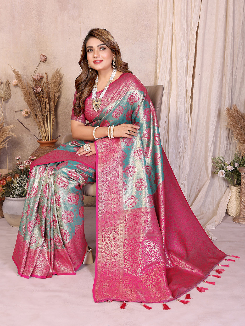 Classic Paithani Pure Banarasi Tissue Silk Saree