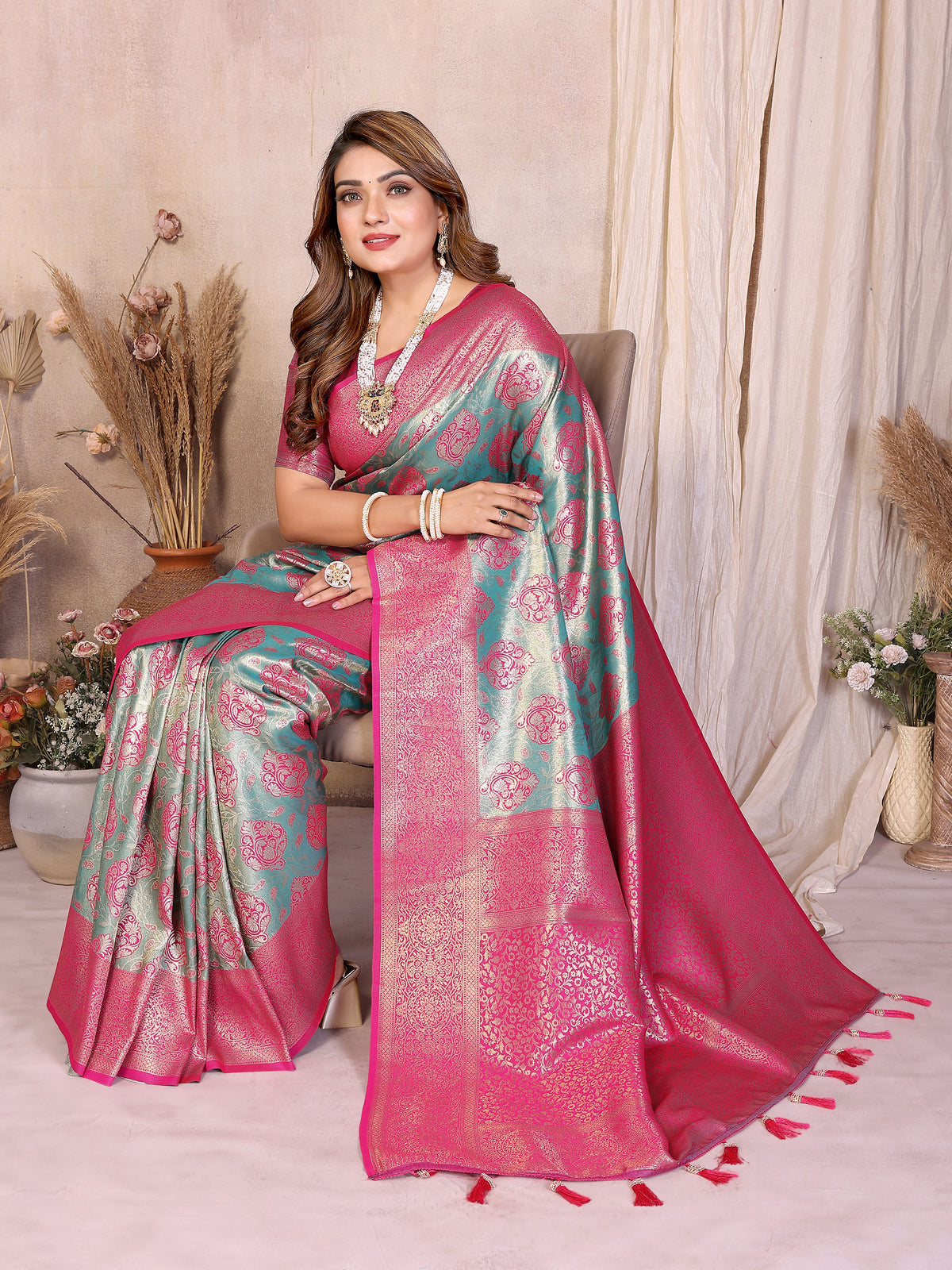 Classic Paithani Pure Banarasi Tissue Silk Saree