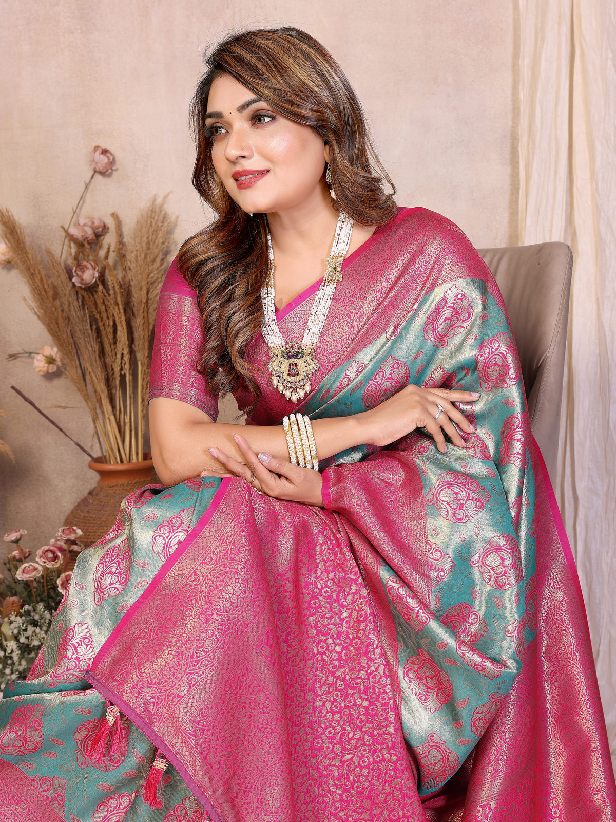 Classic Paithani Pure Banarasi Tissue Silk Saree