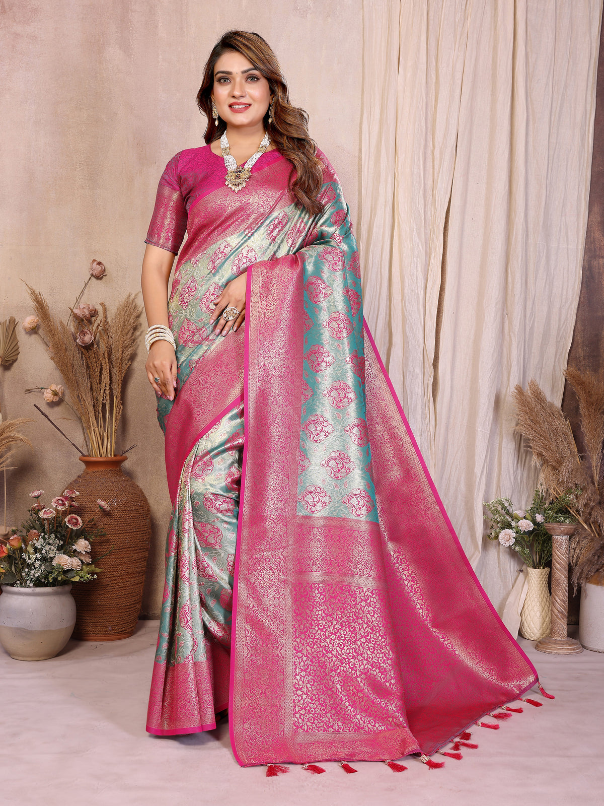 Classic Paithani Pure Banarasi Tissue Silk Saree