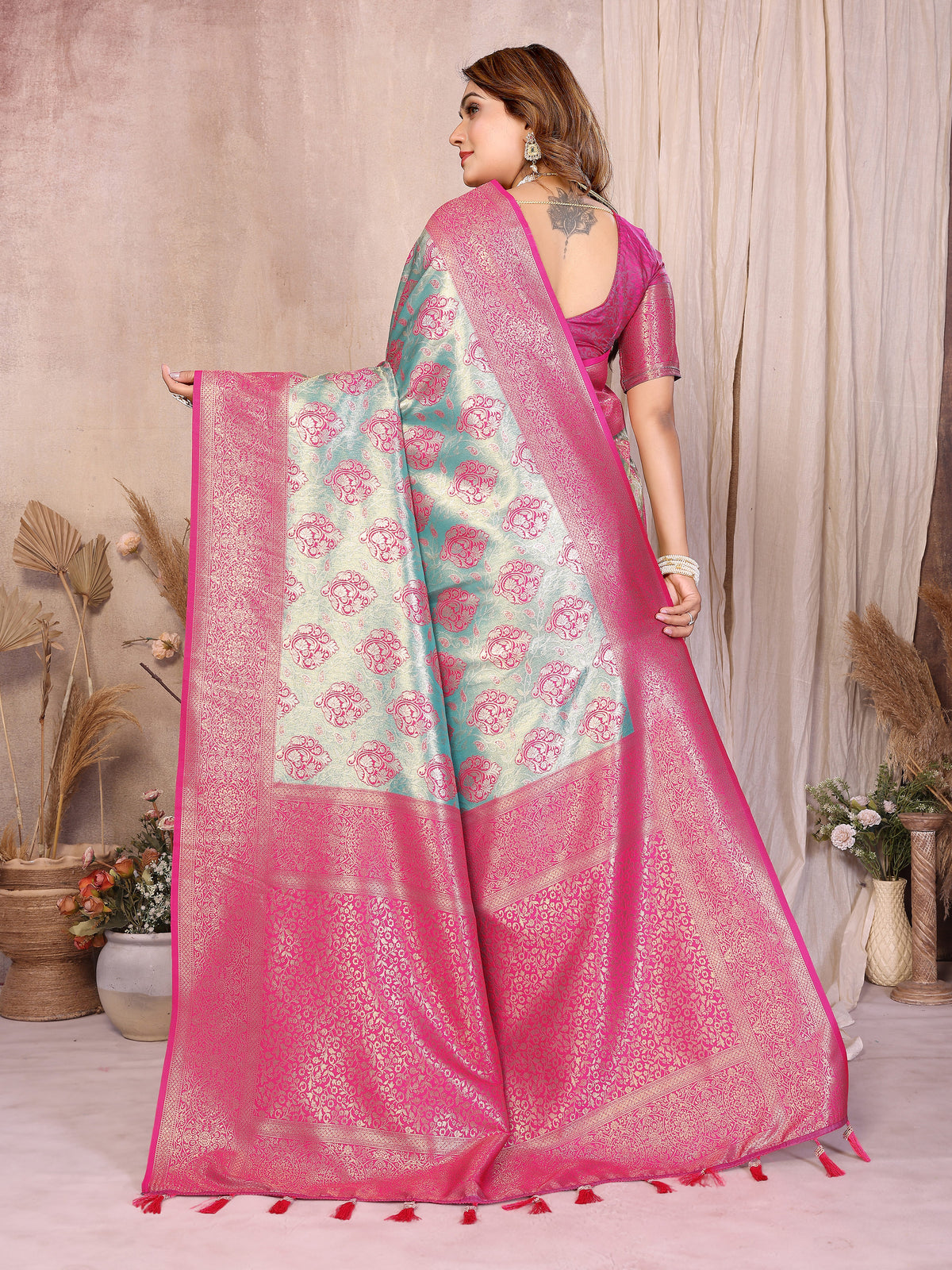 Classic Paithani Pure Banarasi Tissue Silk Saree