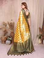Pure Banarasi Tissue Silk Saree with Paithani Border