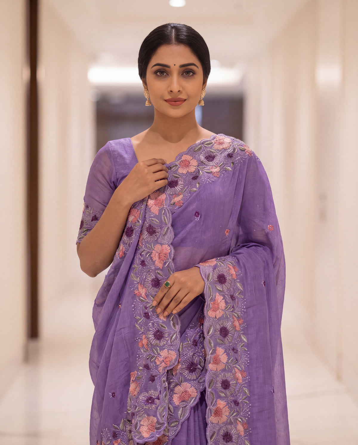 Premium Elegant Crunchy Tissue Saree