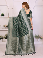 Traditional Zari Weaving Georgette Silk Leheriya Saree