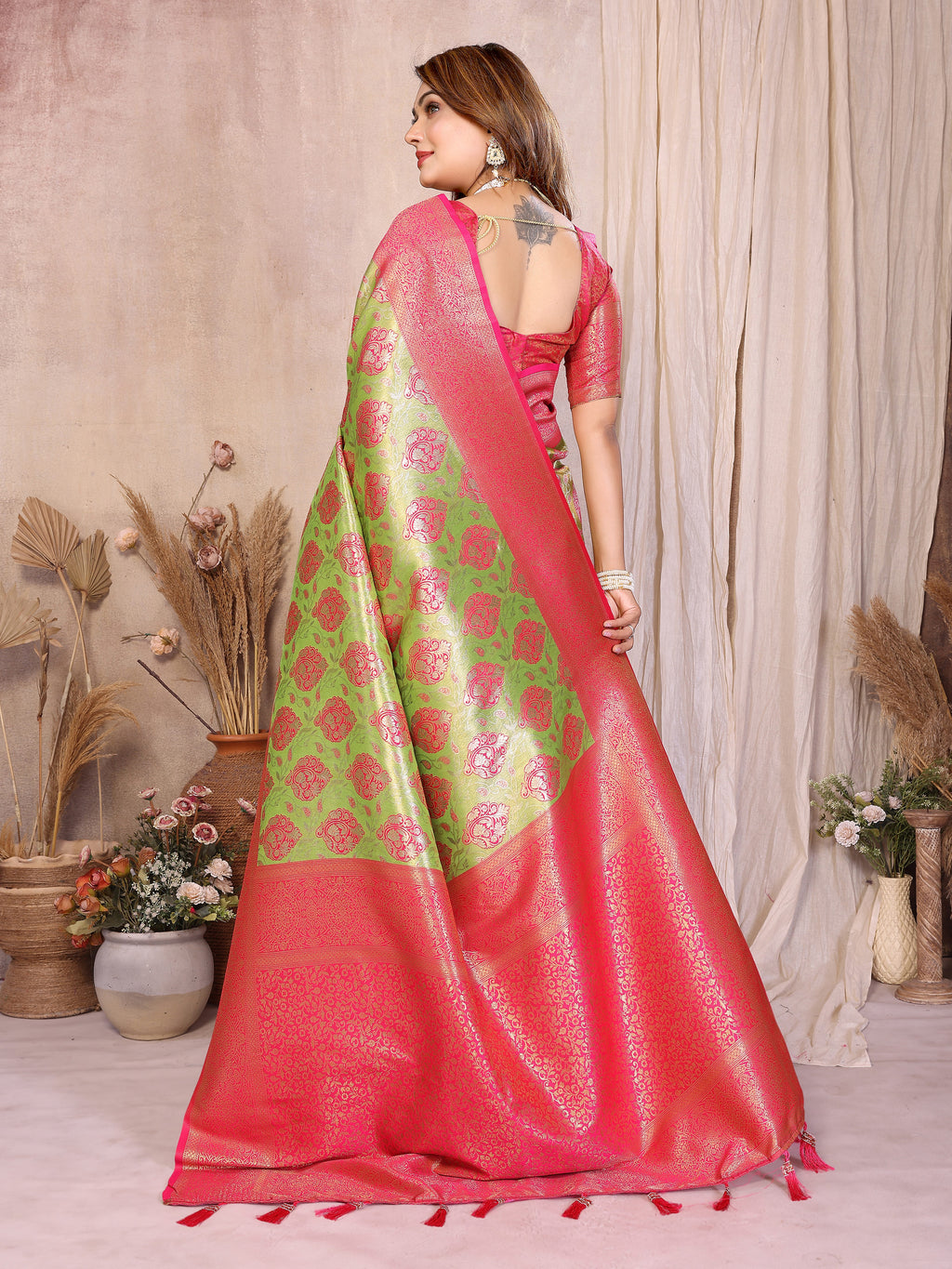 Classic Paithani Pure Banarasi Tissue Silk Saree