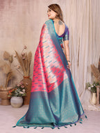 Pure Banarasi Tissue Silk Saree with Paithani Border