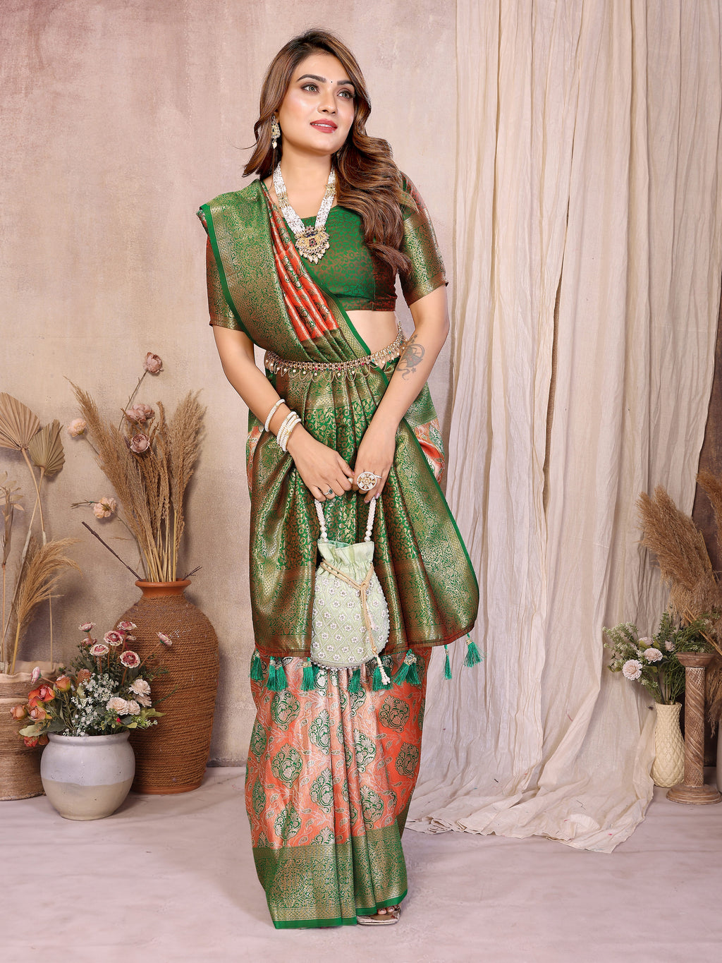 Classic Paithani Pure Banarasi Tissue Silk Saree