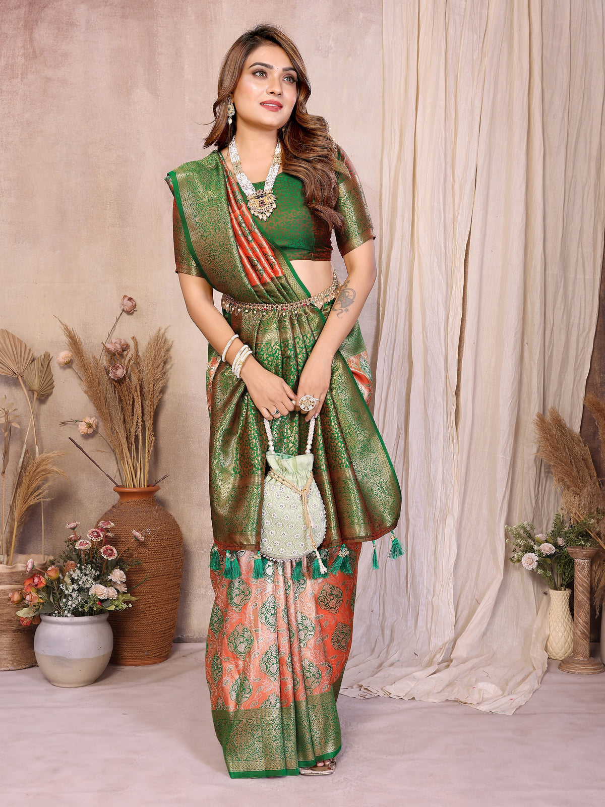 Classic Paithani Pure Banarasi Tissue Silk Saree
