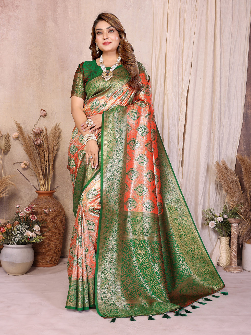 Classic Paithani Pure Banarasi Tissue Silk Saree