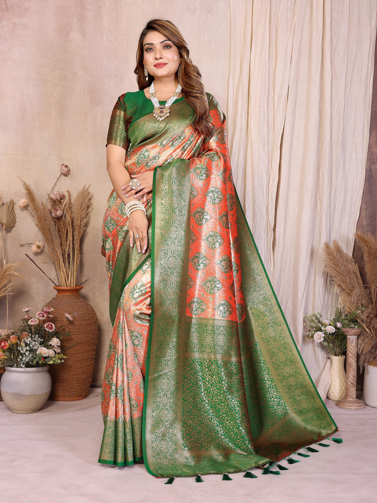 Classic Paithani Pure Banarasi Tissue Silk Saree