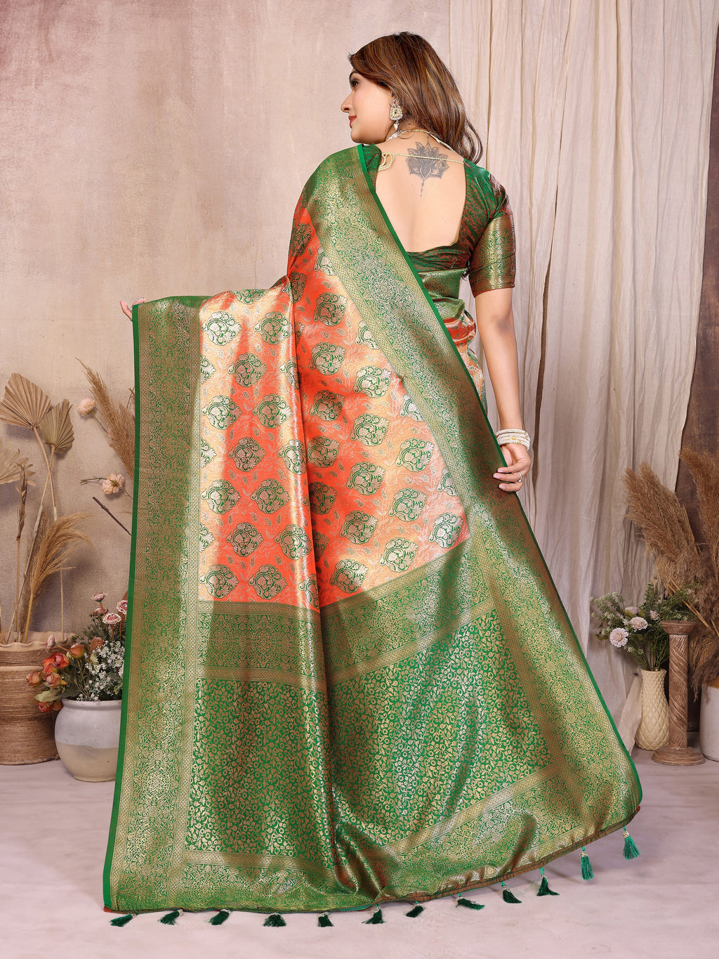 Classic Paithani Pure Banarasi Tissue Silk Saree