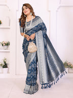 Traditional Zari Weaving Georgette Silk Leheriya Saree