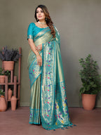 Paithani Border Pure Banarasi Tissue Silk Saree
