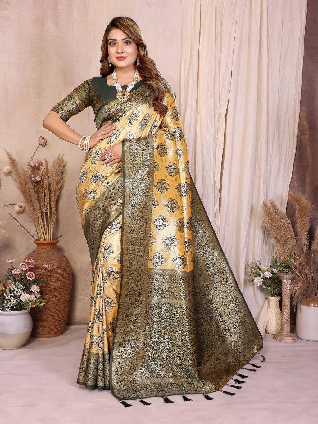 Classic Paithani Pure Banarasi Tissue Silk Saree