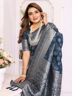 Traditional Zari Weaving Georgette Silk Leheriya Saree