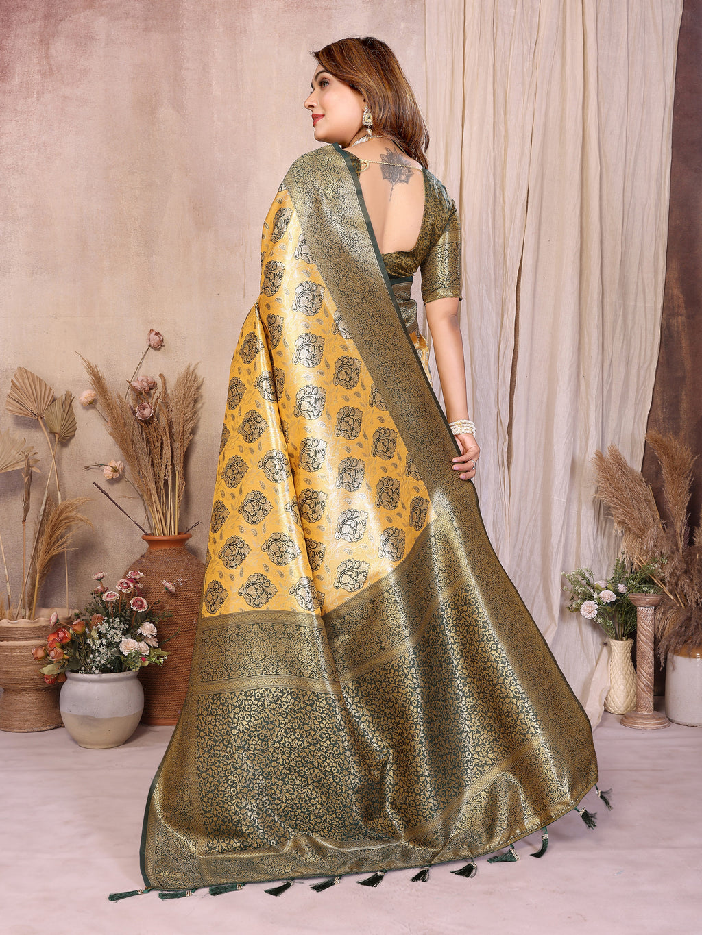 Classic Paithani Pure Banarasi Tissue Silk Saree