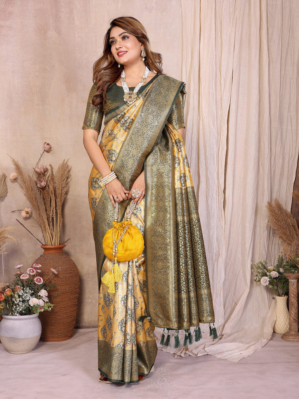 Classic Paithani Pure Banarasi Tissue Silk Saree