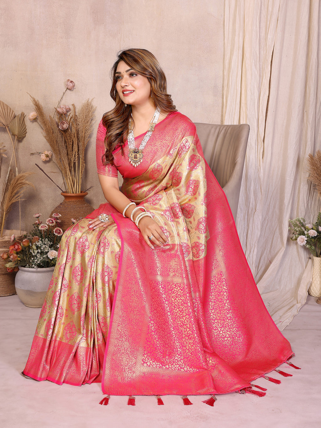 Classic Paithani Pure Banarasi Tissue Silk Saree