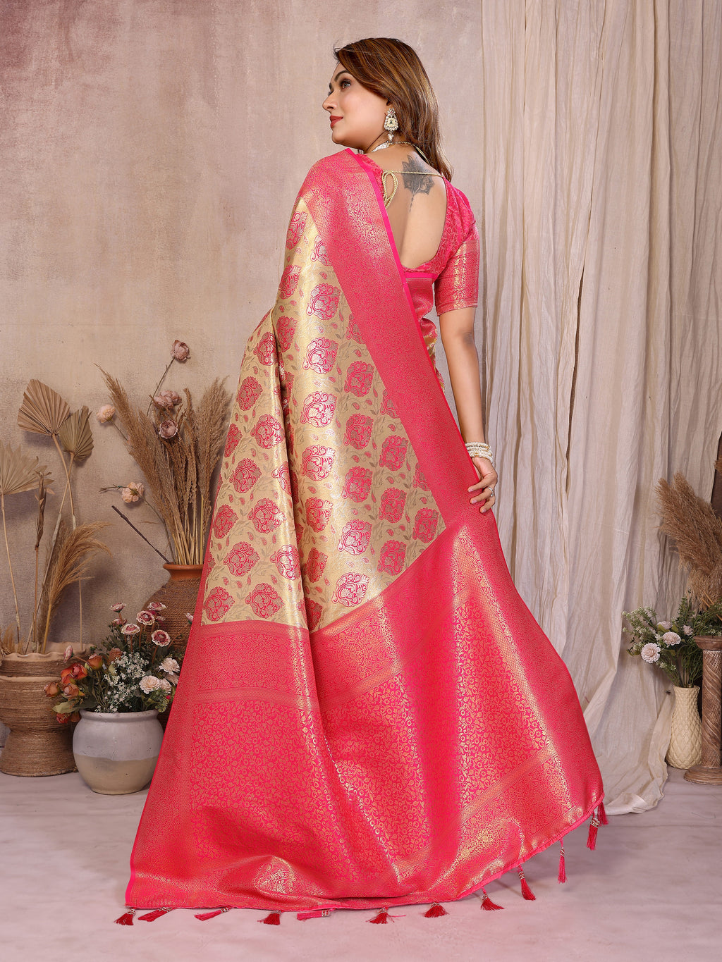 Classic Paithani Pure Banarasi Tissue Silk Saree