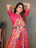 Paithani Border Pure Banarasi Tissue Silk Saree