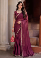 Scalloped Floral Elegant Rangoli Saree
