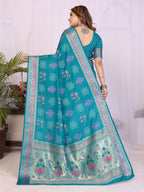 Stylist Lightweight Dola Silk Bandhej Khadi Print Saree