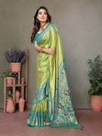 Paithani Border Pure Banarasi Tissue Silk Saree