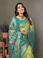 Paithani Border Pure Banarasi Tissue Silk Saree