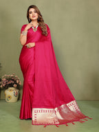 Premium Zari Lagadi Patta Rich Pallu Satin Silk Saree