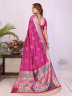 Stylist Lightweight Dola Silk Bandhej Khadi Print Saree