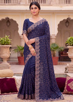 Royal NC Vichitra Heavy Zari C-Pallu Saree