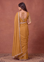 Designer NC Vichitra Embroidered Border Saree