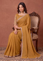Designer NC Vichitra Embroidered Border Saree