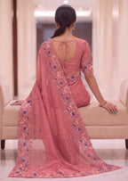 Premium Elegant Crunchy Tissue Saree