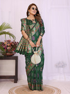 Stylist Lightweight Dola Silk Bandhej Khadi Print Saree