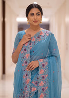 Premium Elegant Crunchy Tissue Saree