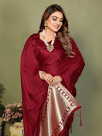 Premium Zari Lagadi Patta Rich Pallu Satin Silk Saree