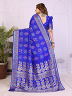 Stylist Lightweight Dola Silk Bandhej Khadi Print Saree