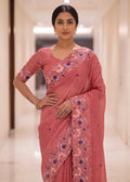 Premium Elegant Crunchy Tissue Saree