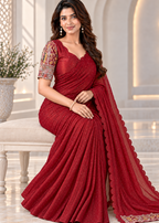 Chiffon Embellished Designer Party Wear Saree