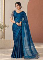 Chiffon Embellished Designer Party Wear Saree