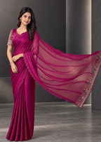 Chiffon Embellished Designer Party Wear Saree