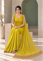 Chiffon Embellished Designer Party Wear Saree
