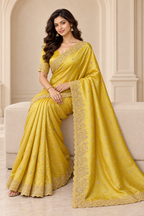 Designer Western Tissue Handwork Saree
