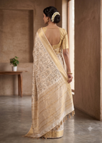 Heavy Embroidery Worked Zari Border Occasion Saree