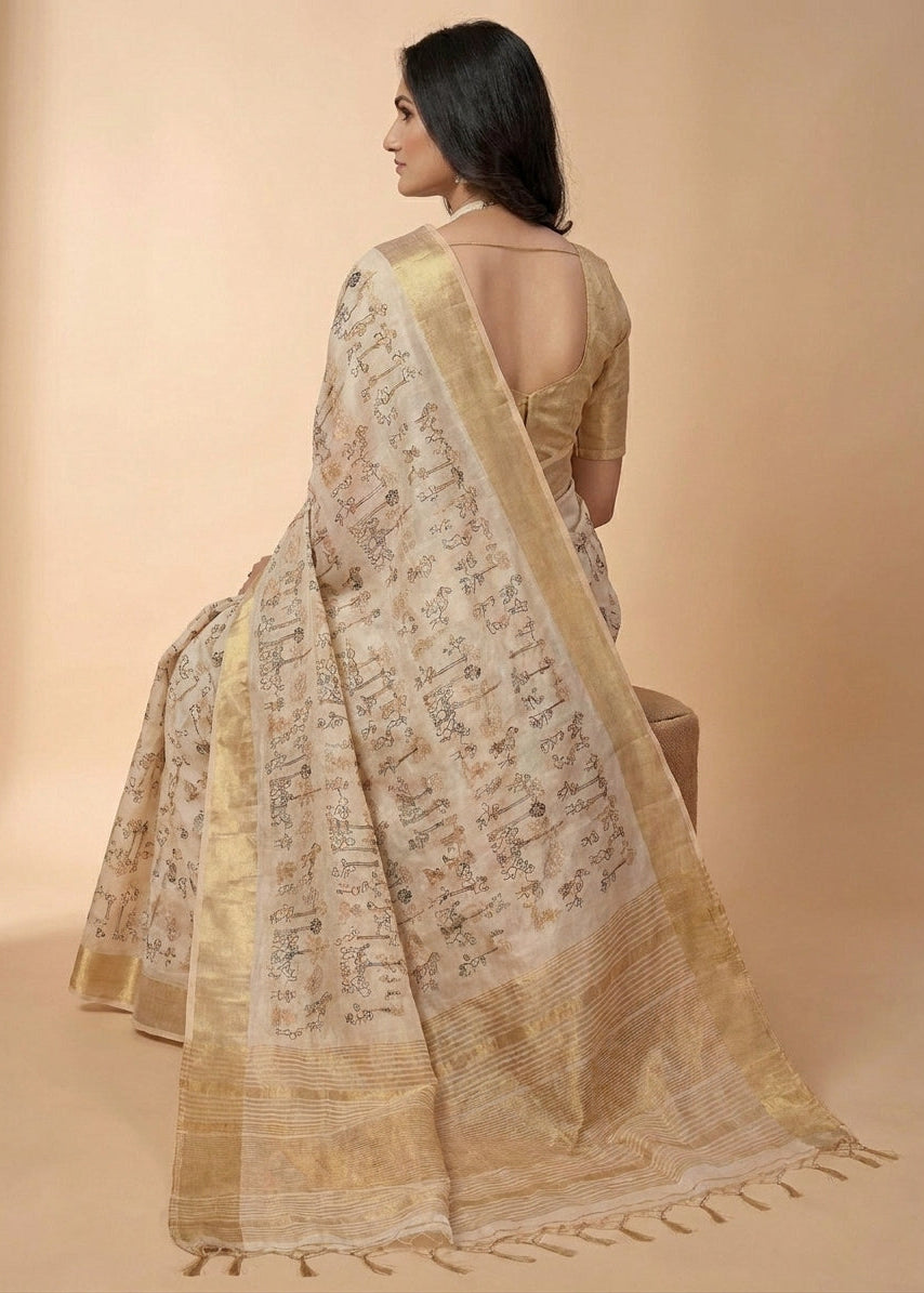 Heritage Aasami Silk Zari Border Occasion Saree